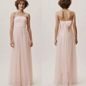 Jenny Yoo Dress Ryder Tulle Elegant Maxi in Blush Pink